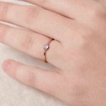 Rainbow Moonstone Silver, Gold or Rose Gold Ring - Image 6