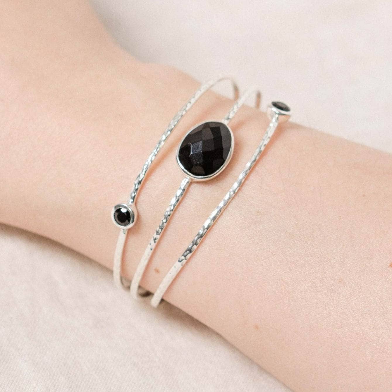 TR-NV02-BTOR-S Black Tourmaline Gold or Silver Bracelet - Image 5