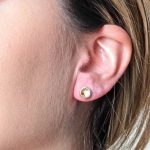 Citrine Silver or Gold Stud Earrings - Image 2