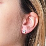 Herkimer Diamond Silver or Gold  Stud Earring - Image 8