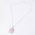 Rare Phosphosiderite Rectangle Pendant Necklace - Image 4