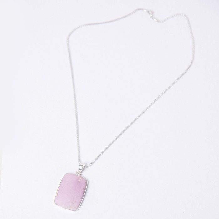 Rare Phosphosiderite Rectangle Pendant Necklace - Image 4