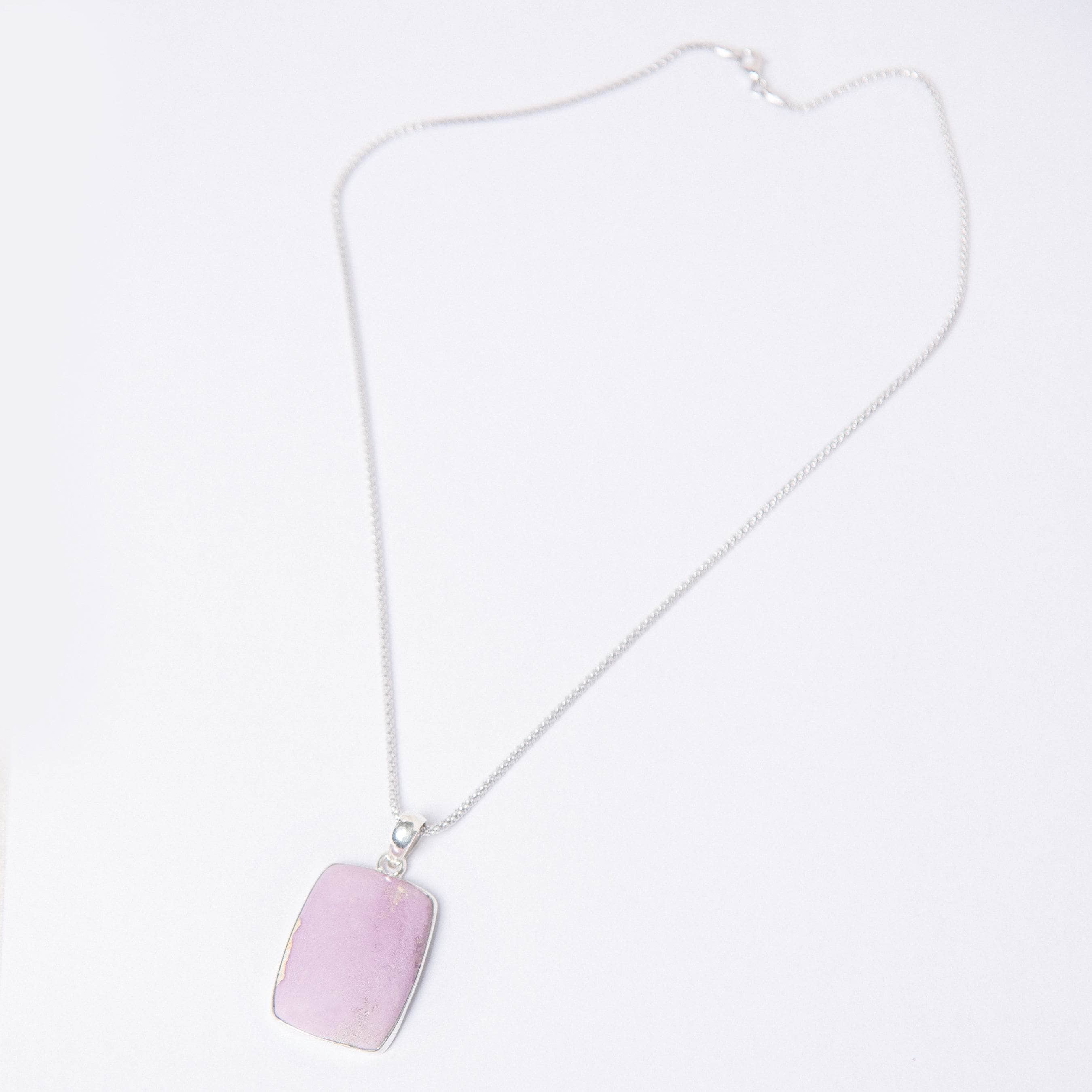 TR-PPD-1-60-RJ-1 Rare Phosphosiderite Rectangle Pendant Necklace - Image 4