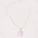Rare Phosphosiderite Rectangle Pendant Necklace - Image 3