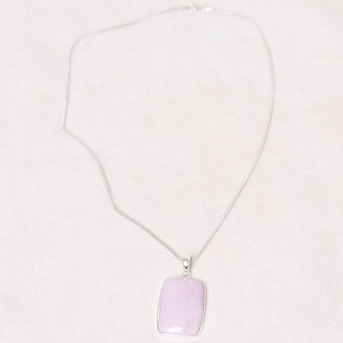 Rare Phosphosiderite Rectangle Pendant Necklace - Image 3