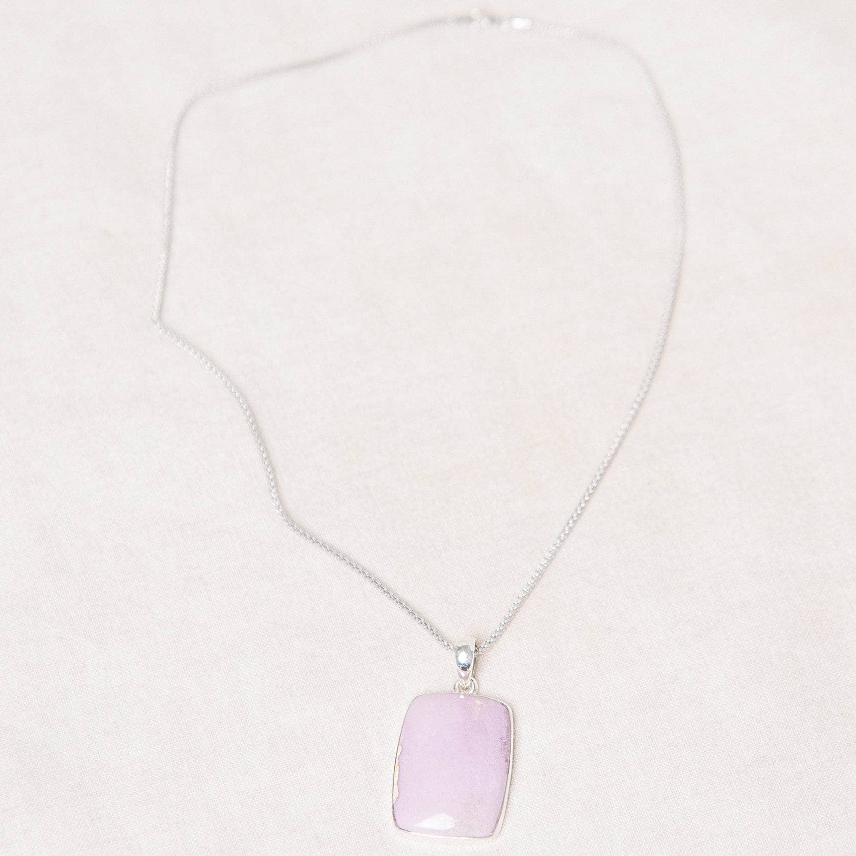 TR-PPD-1-60-RJ-3 Rare Phosphosiderite Rectangle Pendant Necklace - Image 3