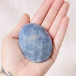 Blue Calcite Palm Stones - AAA Premium Quality - Image 9