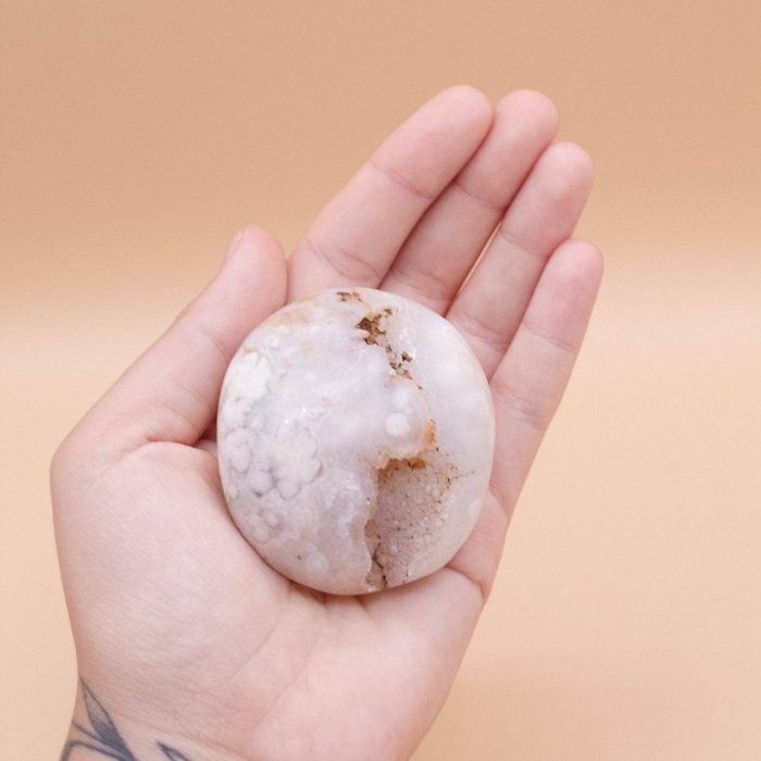 Natural Flower Agate Palm Stones - AAA Premium Quality - Image 10