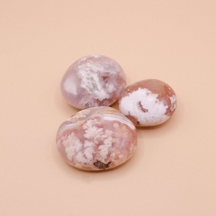 Natural Flower Agate Palm Stones - AAA Premium Quality - Image 4