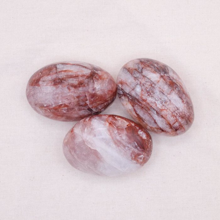 Red Hematoid Quartz Palm Stones - AAA Premium Quality - Image 11