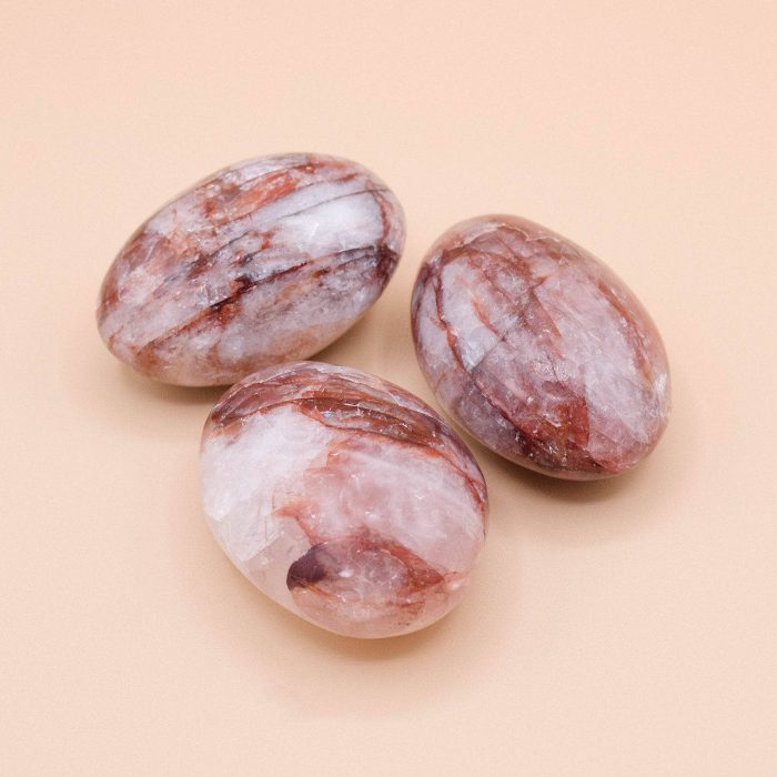 Red Hematoid Quartz Palm Stones - AAA Premium Quality - Image 12