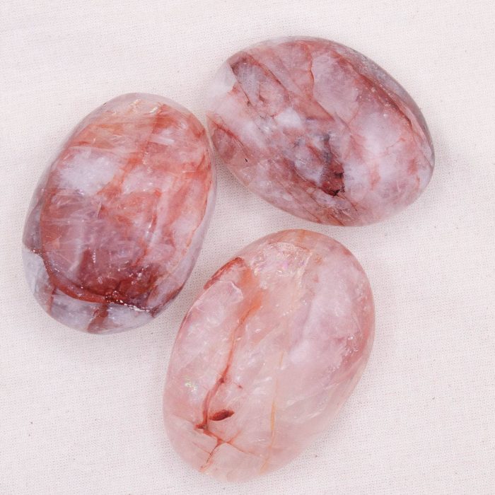 Red Hematoid Quartz Palm Stones - AAA Premium Quality - Image 7