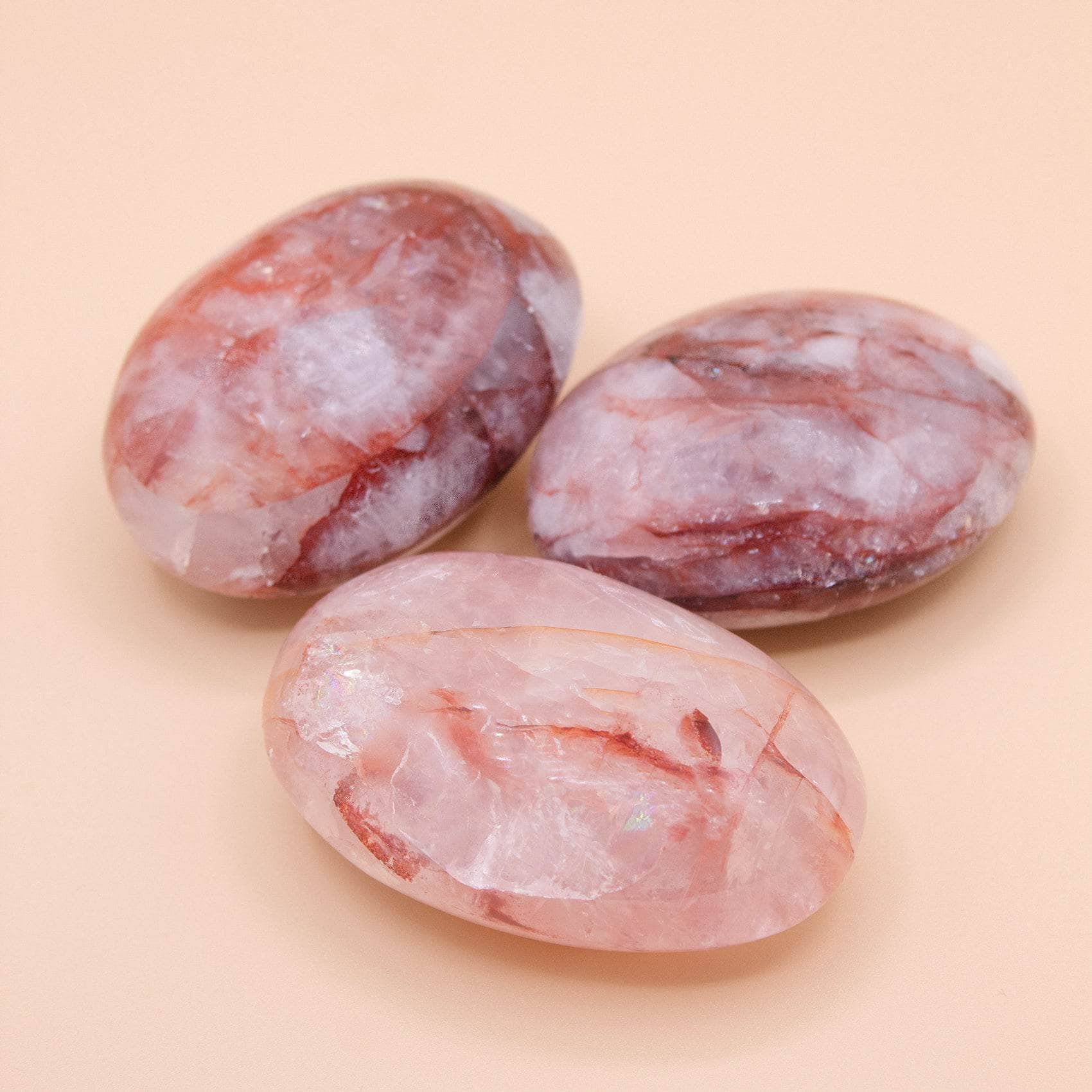 TR-PS-RH-MI-M Red Hematoid Quartz Palm Stones - AAA Premium Quality - Image 8