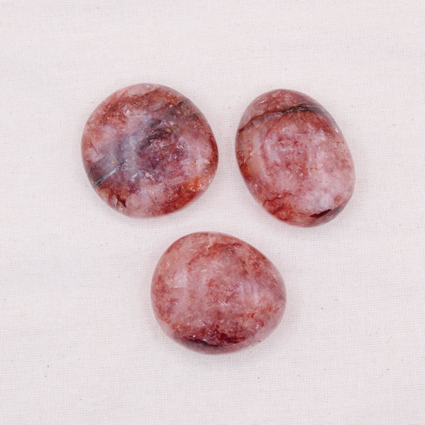 TR-PS-RH-MI-S-2 Red Hematoid Quartz Palm Stones - AAA Premium Quality - Image 3