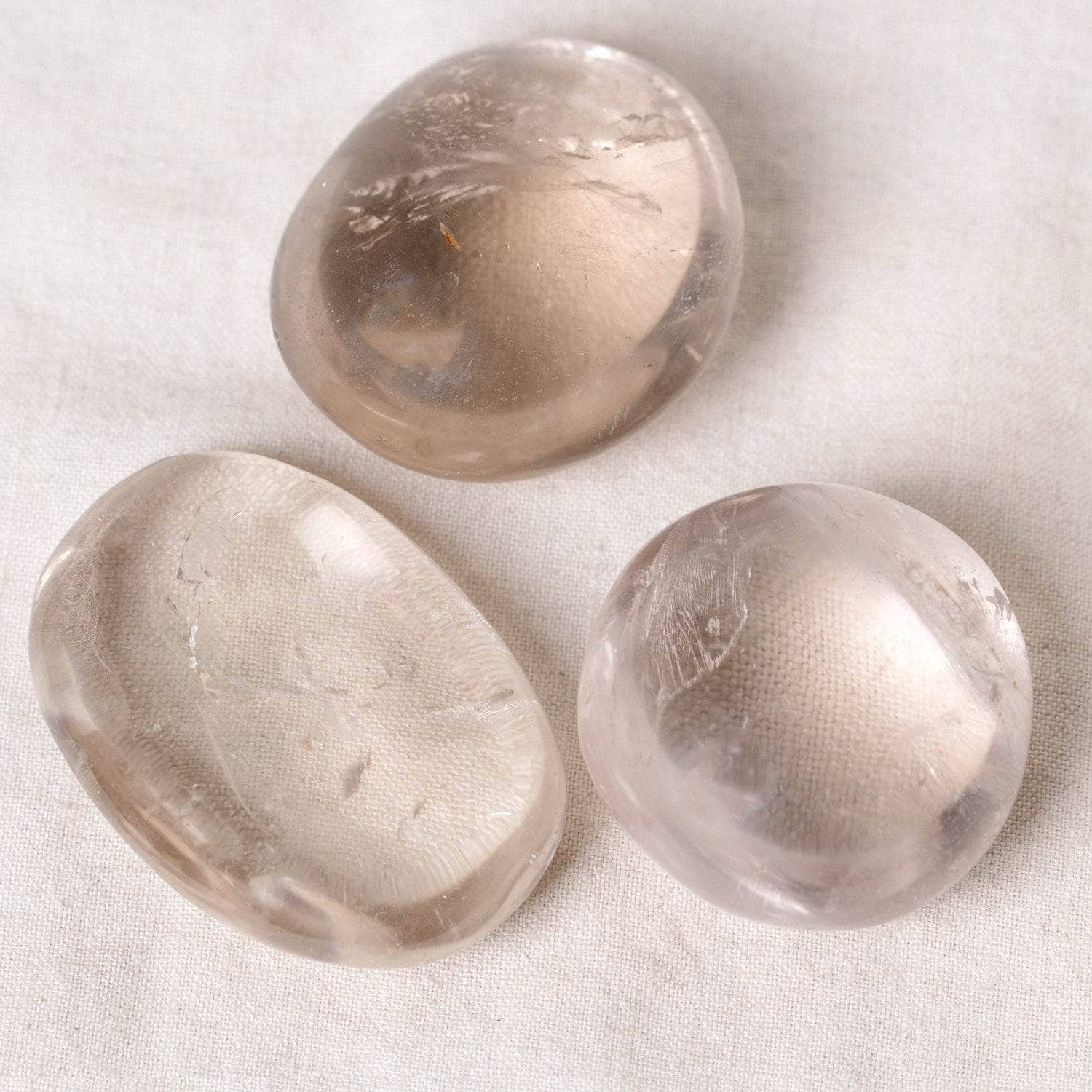 TR-PS-SMQ-MI-s-1 Smoky Quartz Palm Stones - AAA Premium Quality - Image 2