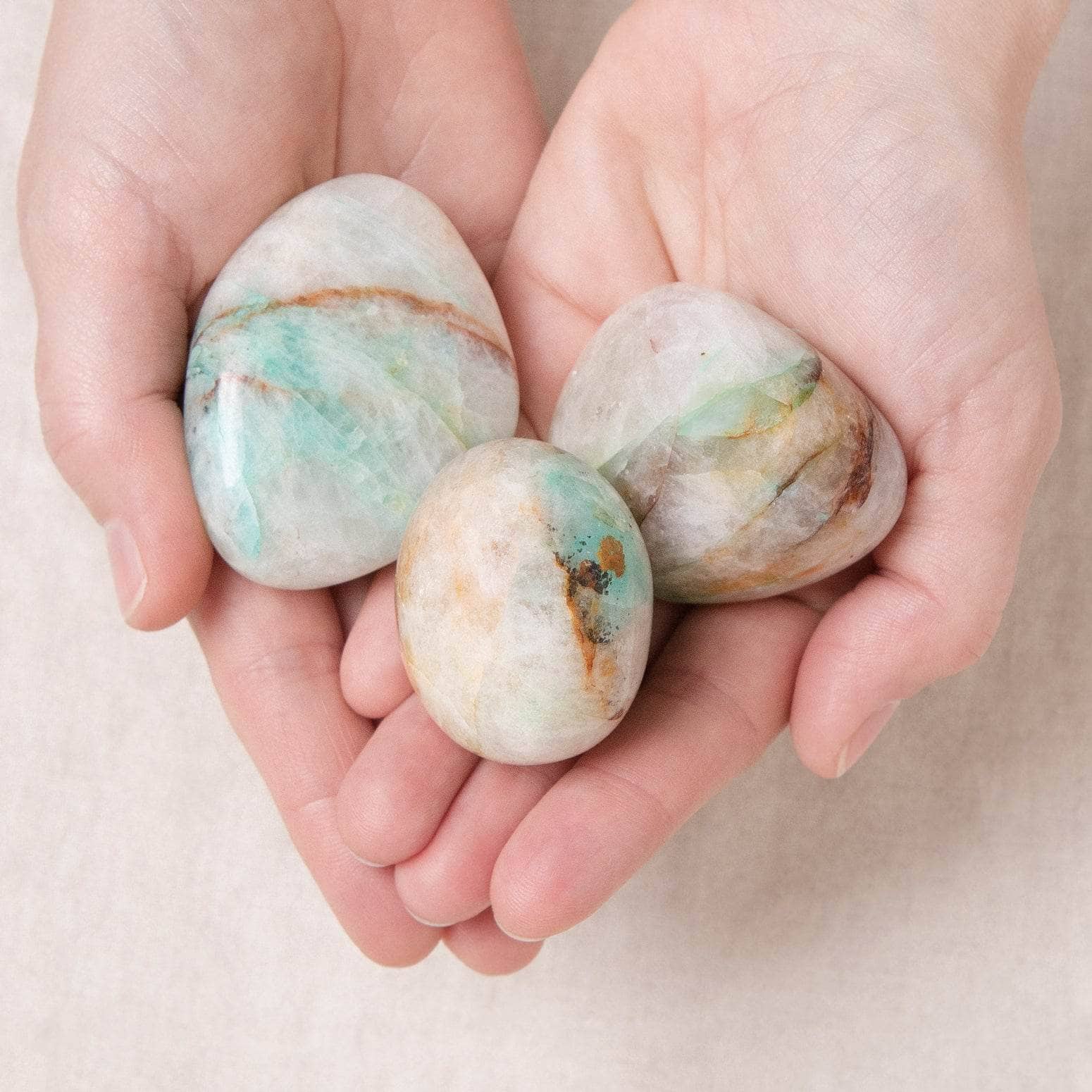 TR-PalmQQ-S Rare Quantum Quattro Pocket Stone - Image 1
