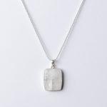 Rainbow Moonstone Square Pendant Necklace - Image 9