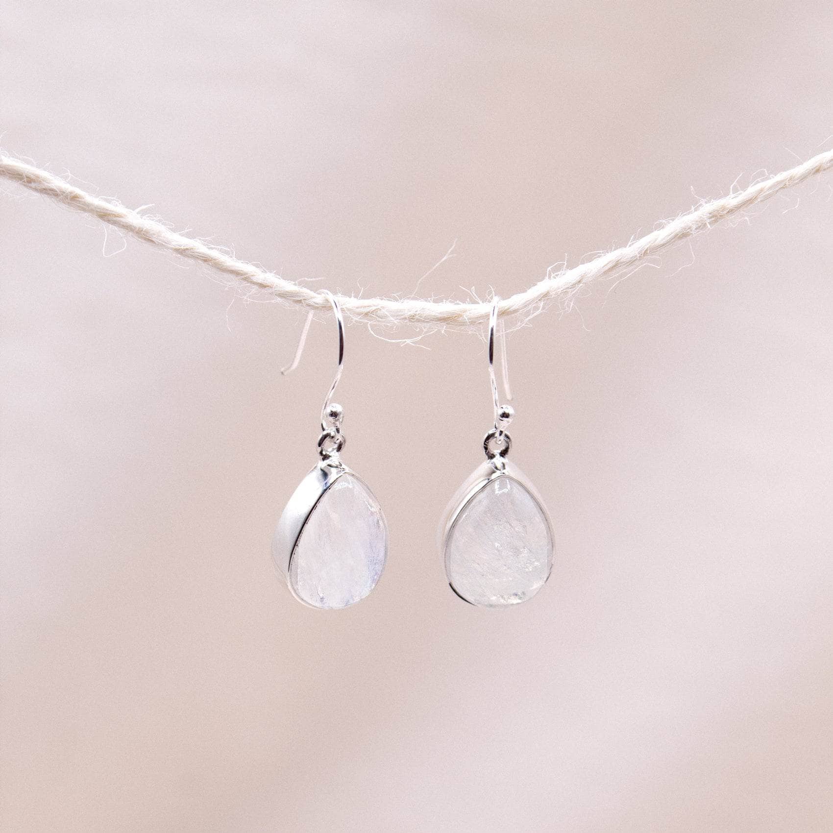 TR-RBM-3-76-RJ Moonstone Teardrop Earring - Image 1