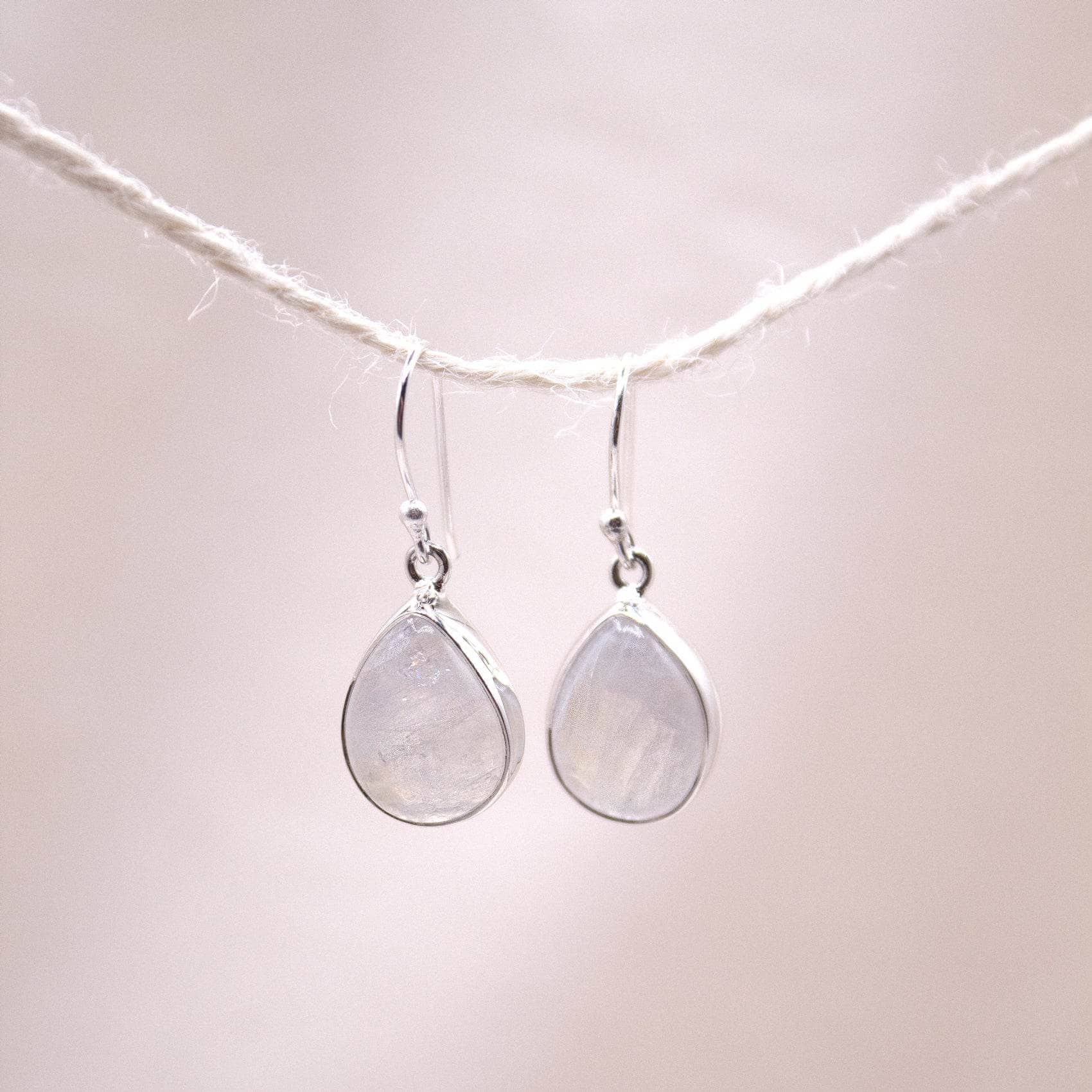 TR-RBM-3-78-RJ Moonstone Teardrop Earring - Image 3