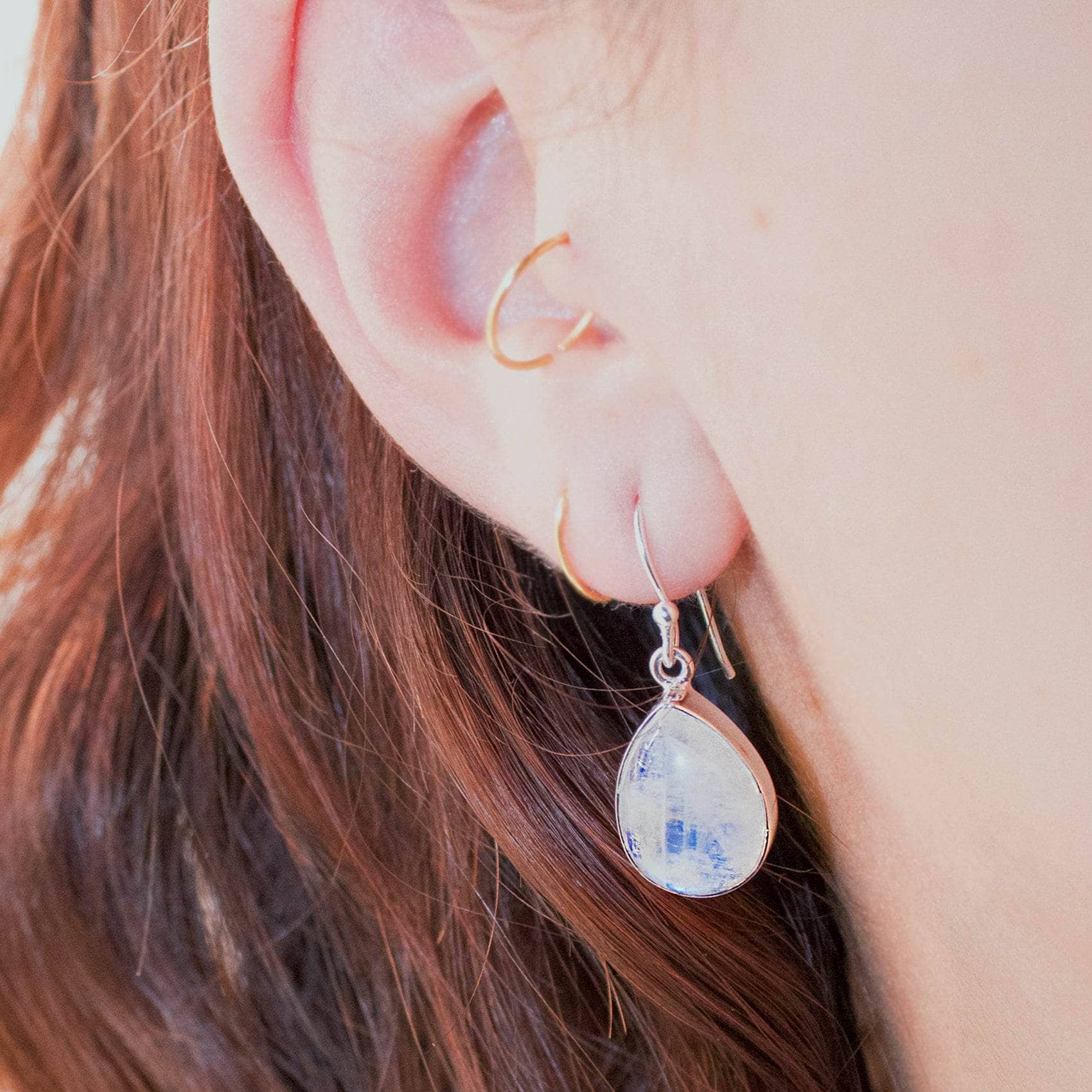 TR-RBM-3-82-RJ-2 Moonstone Teardrop Earring - Image 6