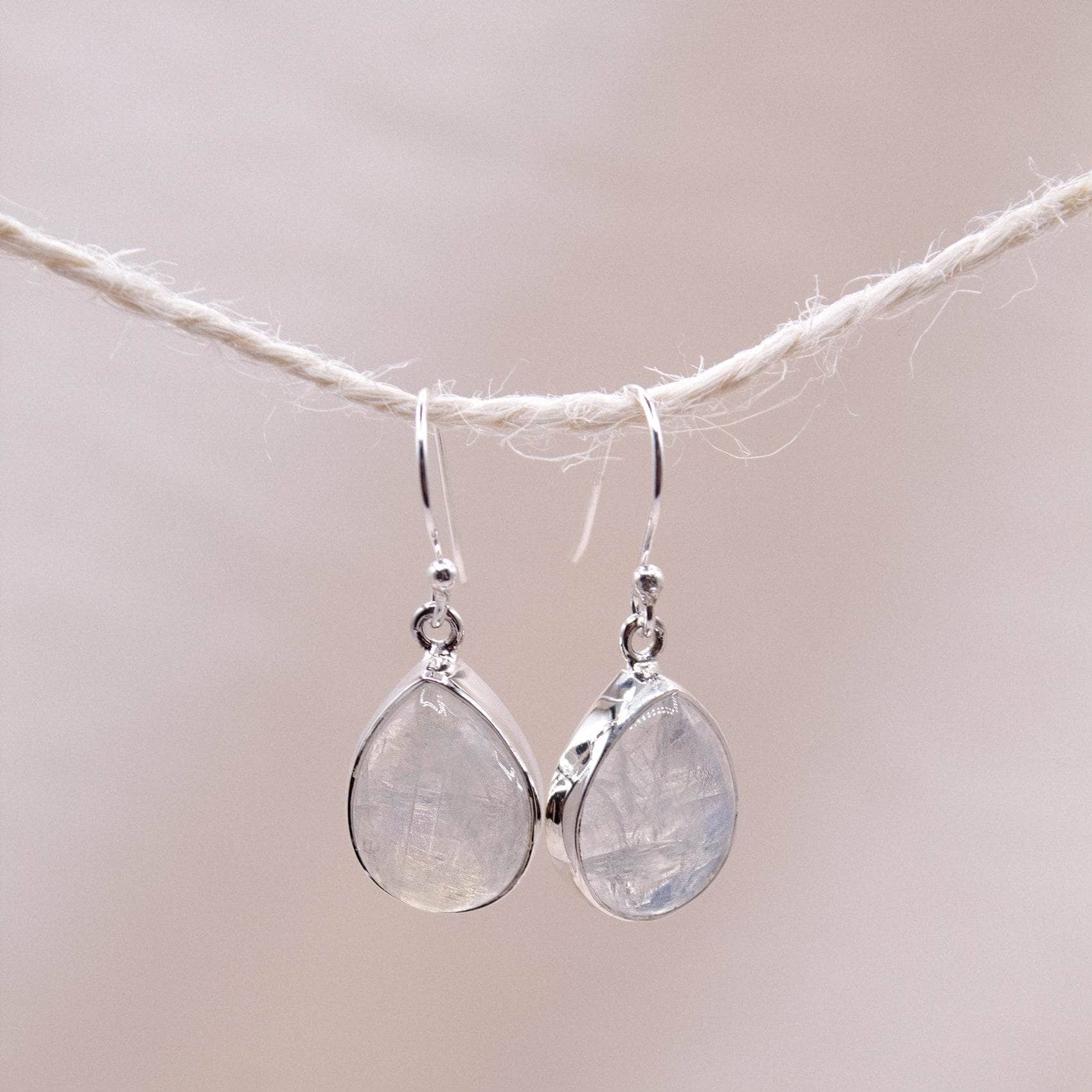 TR-RBM-3-82-RJ Moonstone Teardrop Earring - Image 5