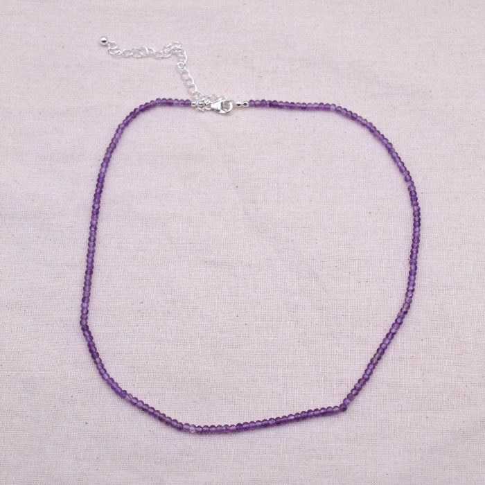 Amethyst Single or Double Strand Bead Necklace - Image 3
