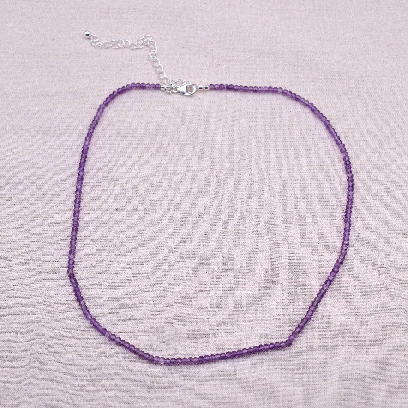 TR-SD240-AME-1 Amethyst Single or Double Strand Bead Necklace - Image 3