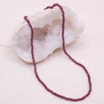 Garnet Single or Double Strand Bead Necklace - Image 2