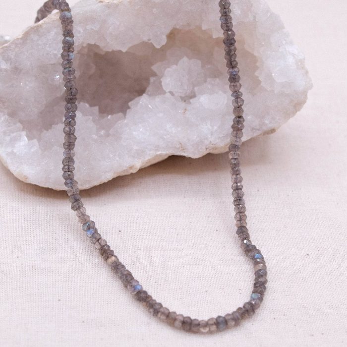 Labradorite Single or Double Strand Bead Necklace - Image 2