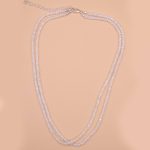Rainbow Moonstone Single or Double Strand Bead Necklace - Image 6