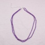 Amethyst Single or Double Strand Bead Necklace - Image 5