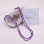 Amethyst Single or Double Strand Bead Necklace - Image 6