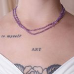 Amethyst Single or Double Strand Bead Necklace - Image 4
