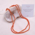 Carnelian Single or Double Strand Bead Necklace - Image 4