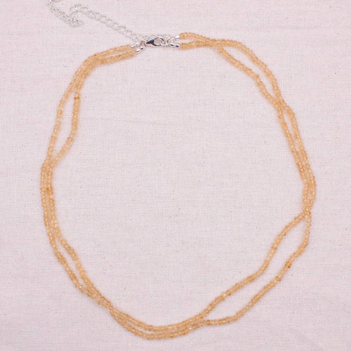 Citrine Single or Double Strand Bead Necklace - Image 6