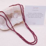 Garnet Single or Double Strand Bead Necklace - Image 5