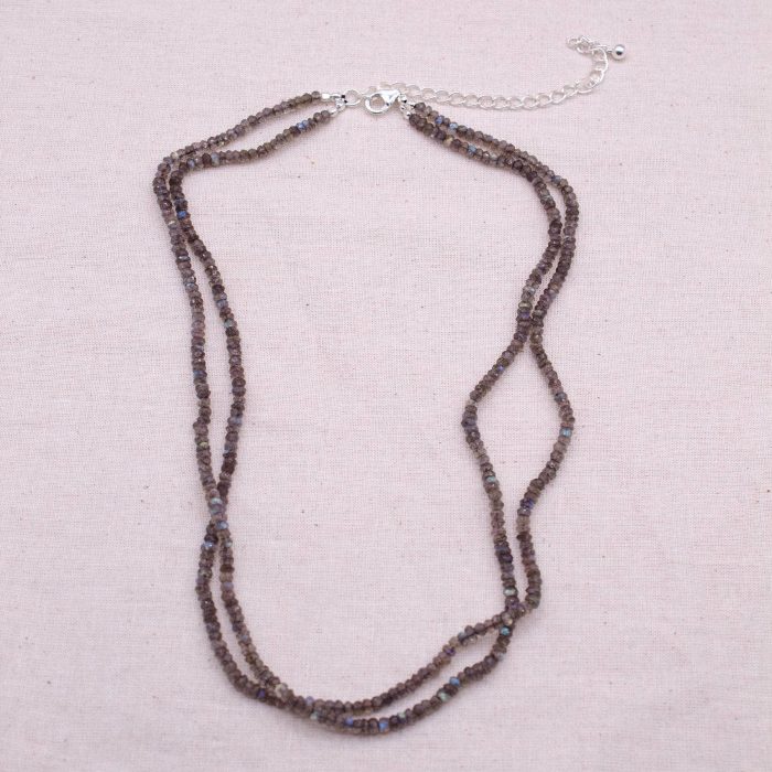 Labradorite Single or Double Strand Bead Necklace - Image 5