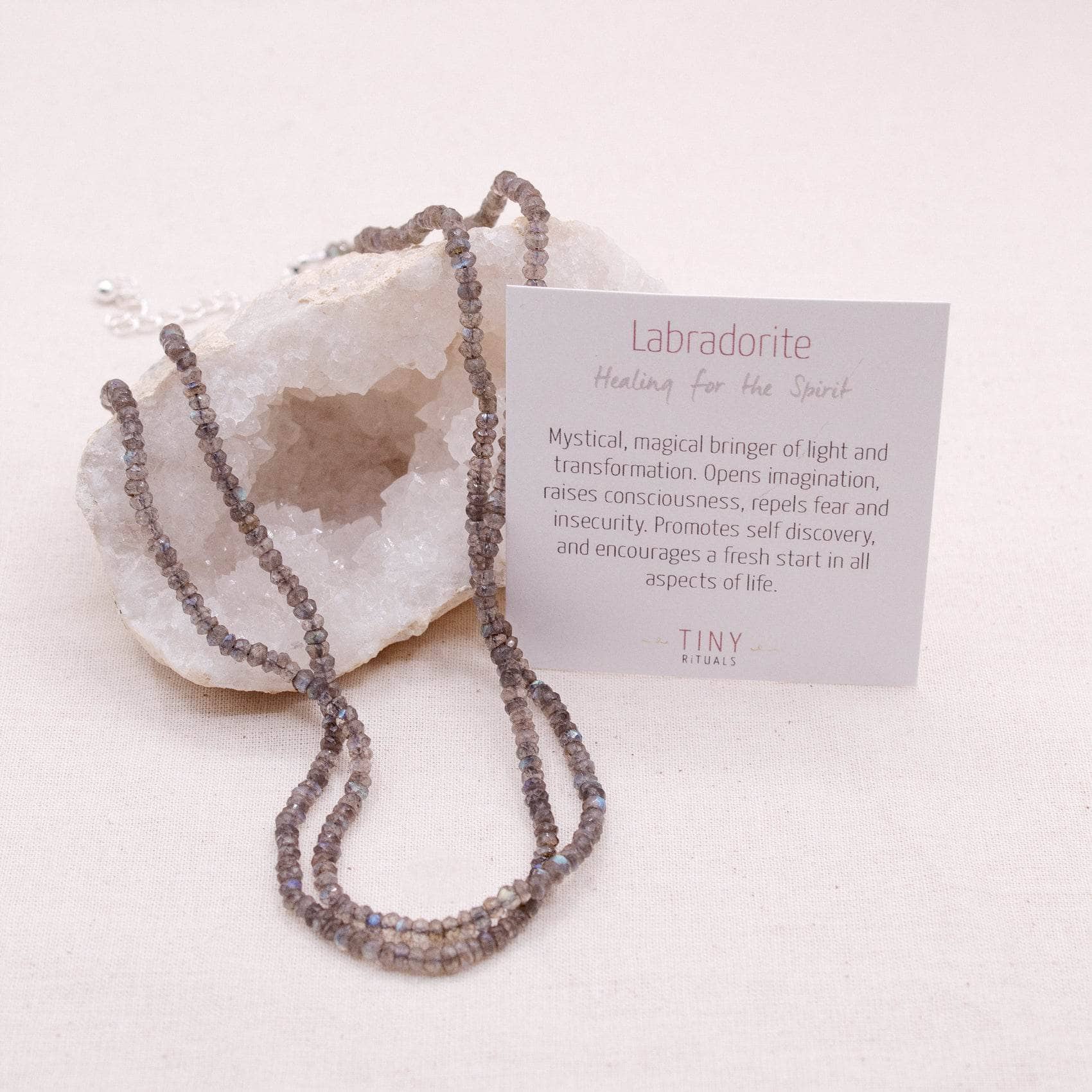 TR-SD241-LAB-2_408e2e8b-8161-4763-9caa-186e10a977f1 Labradorite Single or Double Strand Bead Necklace - Image 6