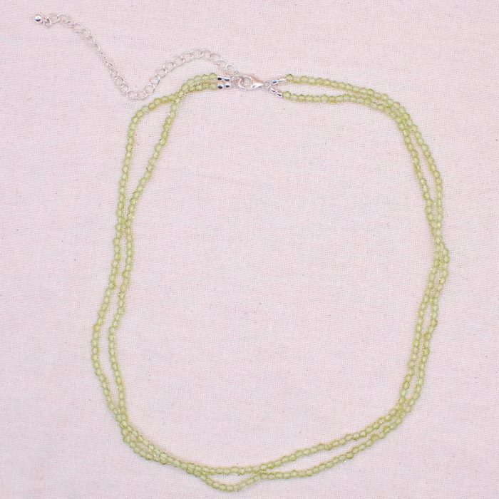 Peridot Single or Double Strand Bead Necklace - Image 6