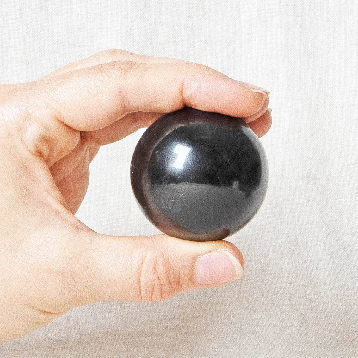 TR-SM05-7 Black Obsidian Sphere with Tripod - Image 3