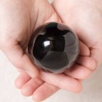 Black Obsidian Sphere with Tripod - Image 6