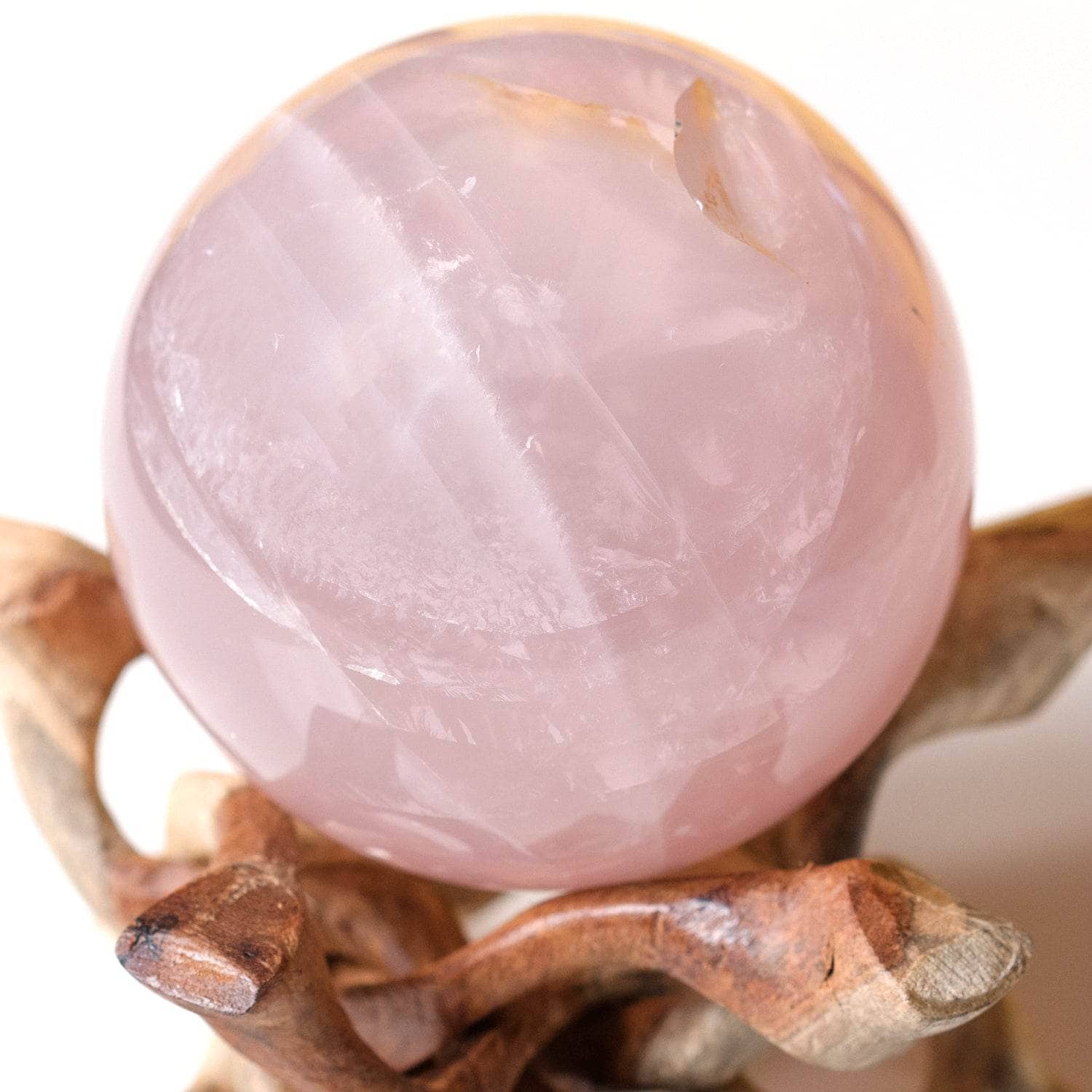 TR-SPHERE-RQZ-MI-1 Rose Quartz Sphere - Large - AAA Premium Quality - 1 of a Kind - Image 3