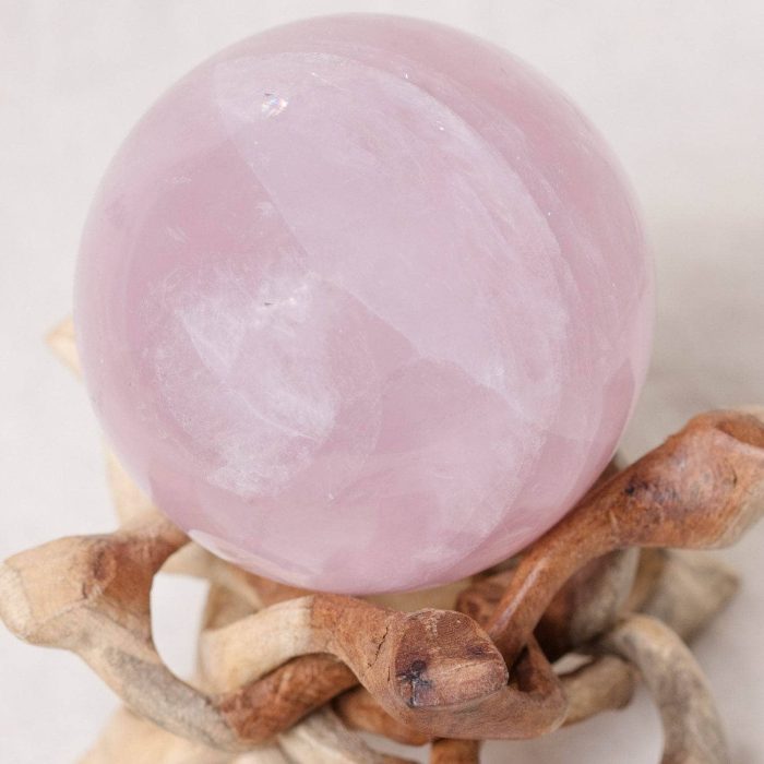 Rose Quartz Sphere - Large - AAA Premium Quality - 1 of a Kind - Image 9