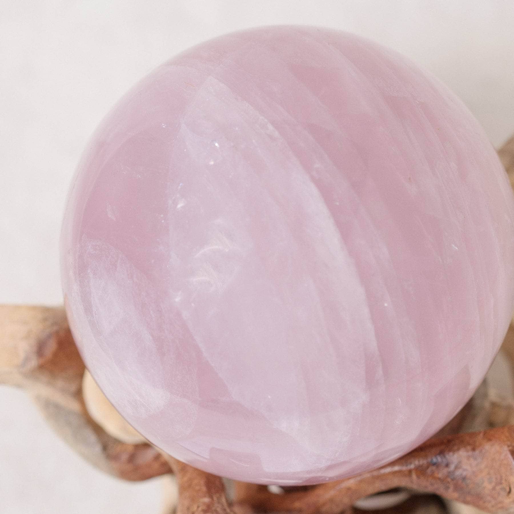 TR-SPHERE-RQZ-MI-3 Rose Quartz Sphere - Large - AAA Premium Quality - 1 of a Kind - Image 11
