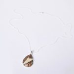 Rare Septarian Rhyolite Teardrop Pendant Necklace - Image 8