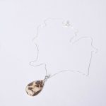 Rare Septarian Rhyolite Teardrop Pendant Necklace - Image 12