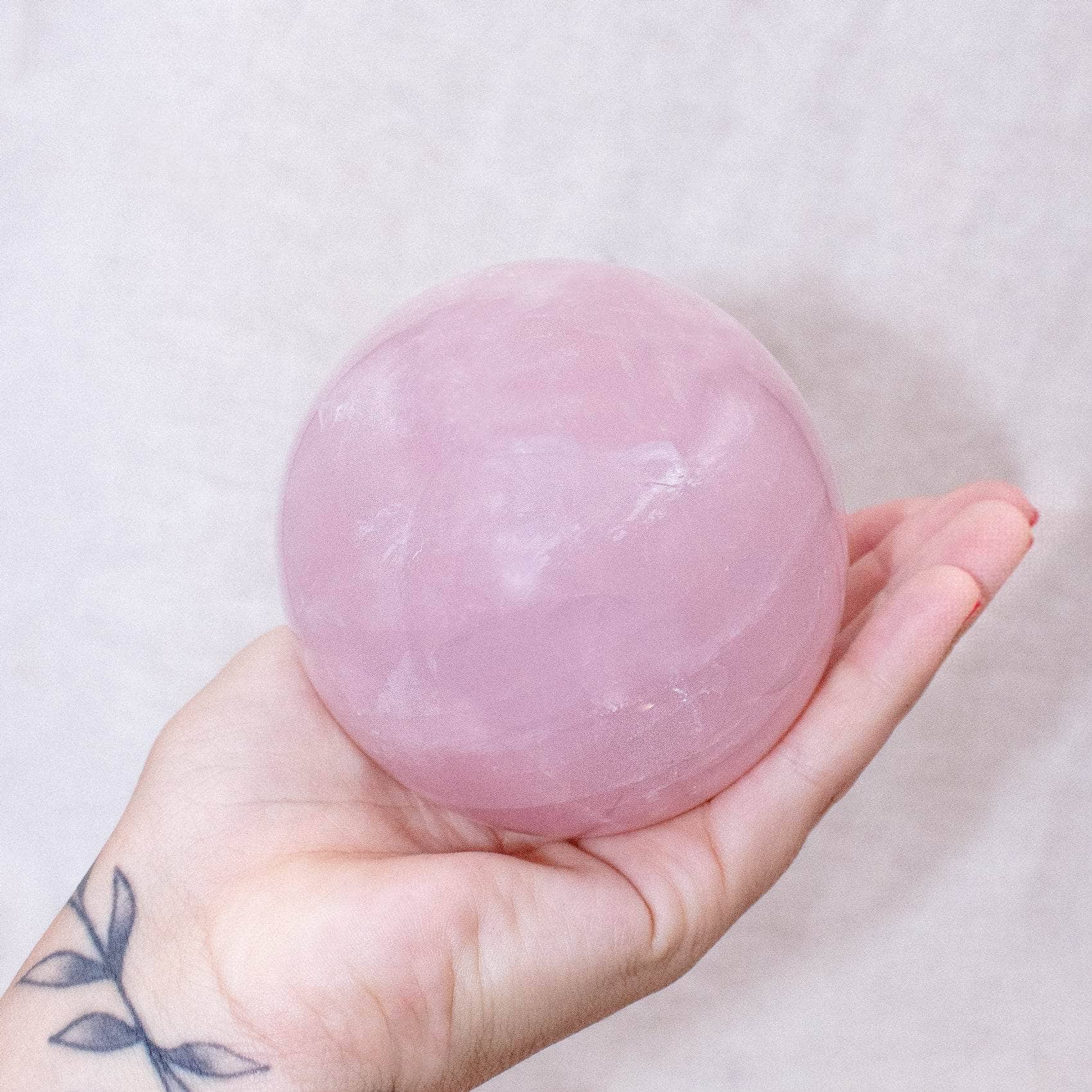 TR-Sphere-RQ2-MI-4-2 Rose Quartz Sphere - Large - AAA Premium Quality - 1 of a Kind - Image 13