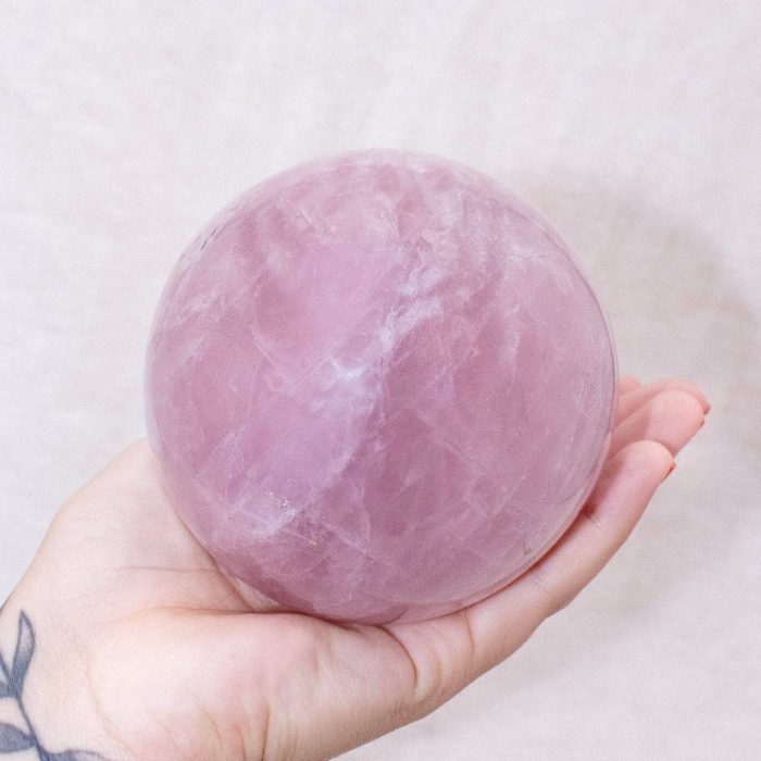 Rose Quartz Sphere - Large - AAA Premium Quality - 1 of a Kind - Image 16
