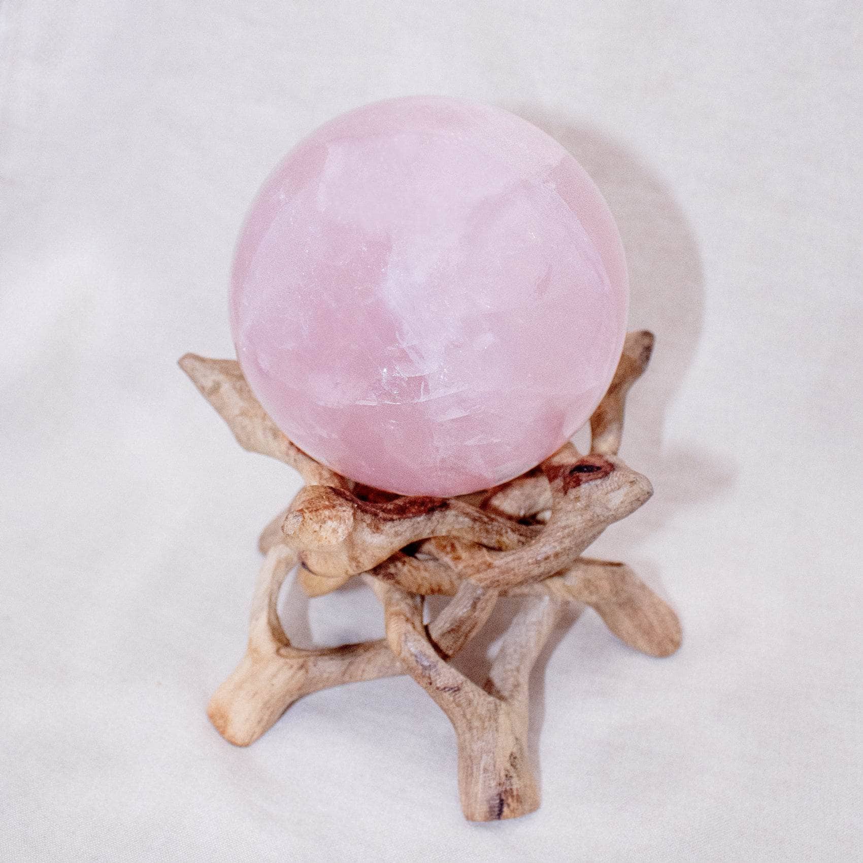 TR-Sphere-RQ2-MI-6-1 Rose Quartz Sphere - Large - AAA Premium Quality - 1 of a Kind - Image 20