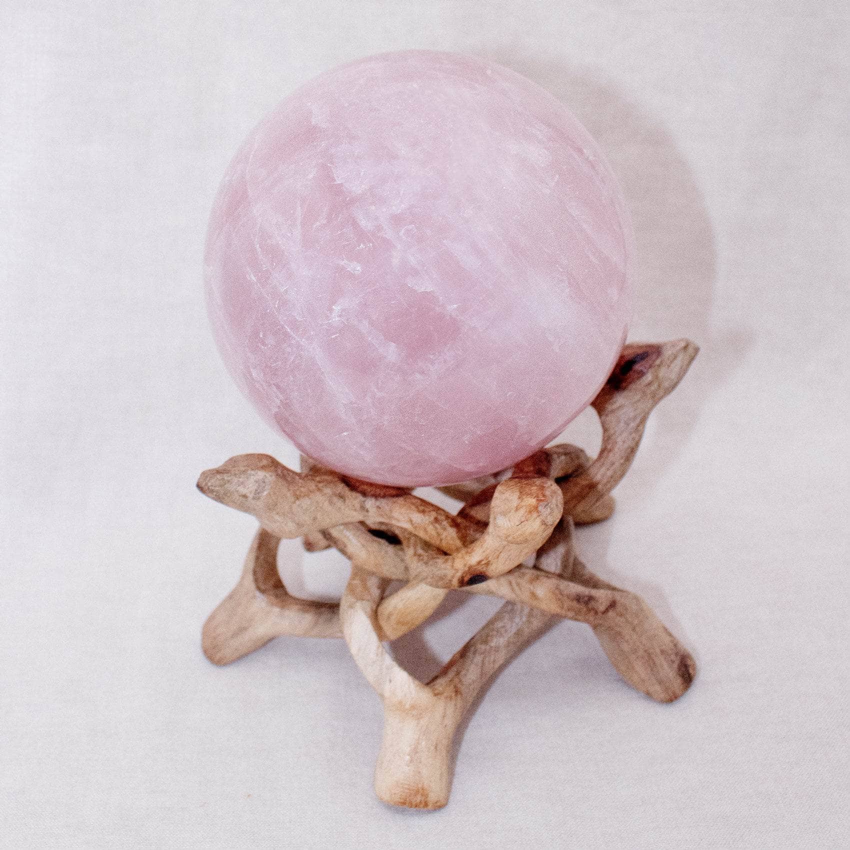 TR-Sphere-RQ2-MI-7 Rose Quartz Sphere - Large - AAA Premium Quality - 1 of a Kind - Image 23